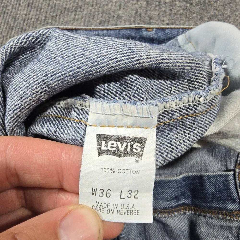 Vintage 90s Levis 550 Jeans Mens‎ 36x32 Blue Relaxed Tapered Stonewash USA 34x31